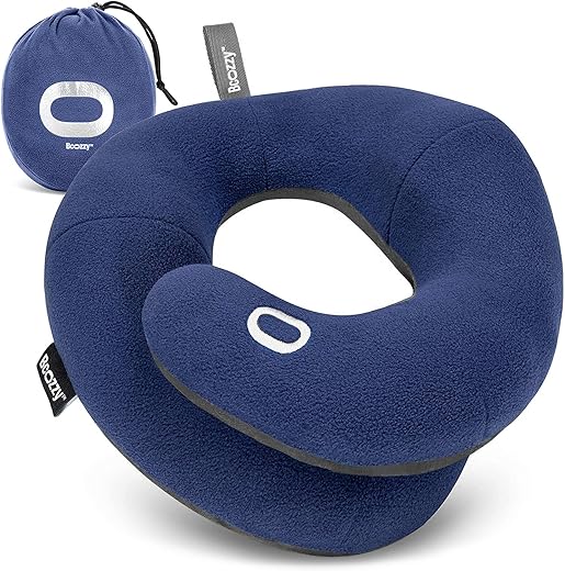 BCOZZY Neck Pillow for Travel Provides Double Support