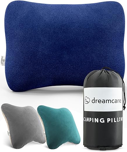 Camping Pillow, Memory Foam Travel Pillow, Camping