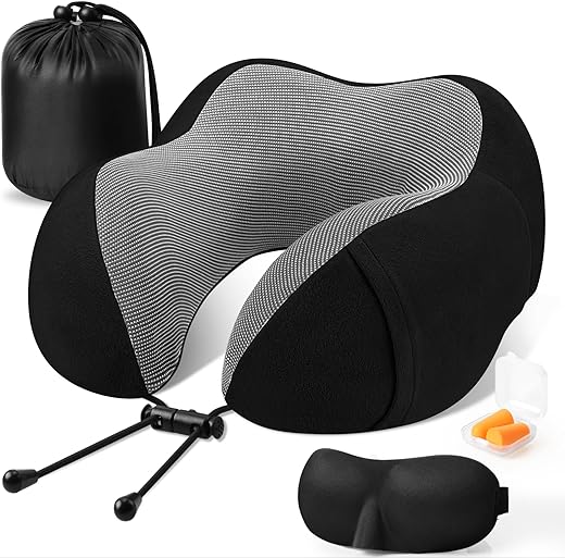 CloudBliss Travel Pillow Premium Memory Foam