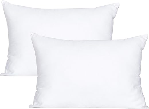 FLXXIE 2 Pack Cotton Down Alternative Toddler Pillows